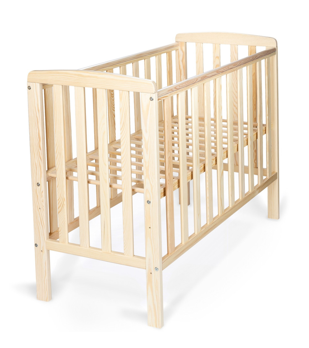 Lit Bébé Éléphant Style Scandinave Moderne en Bois natruel (100x50cm) : Douceur et Confort pour les Tout-Petits