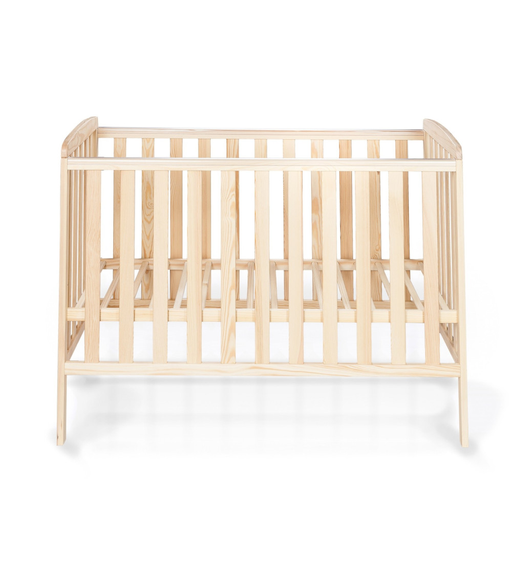 Lit Bébé Monkey en bois naturel style scandinave 120x60cm : Confort et Originalité pour les Tout-Petits