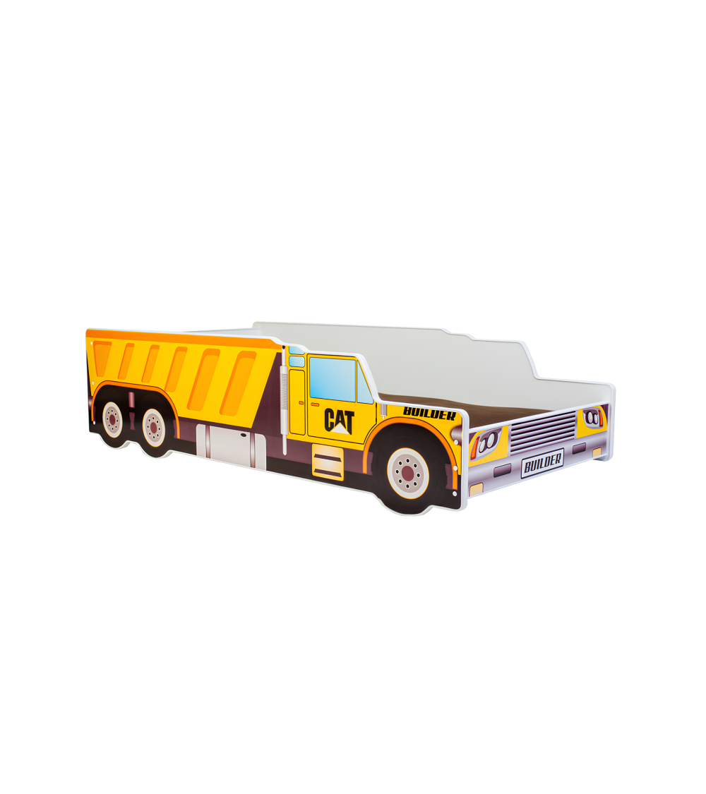 Lit enfant Camion benne avec matelas et sommier inclus