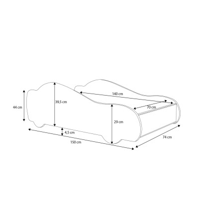 Lit enfant voiture de course verte avec matelas et sommier inclus