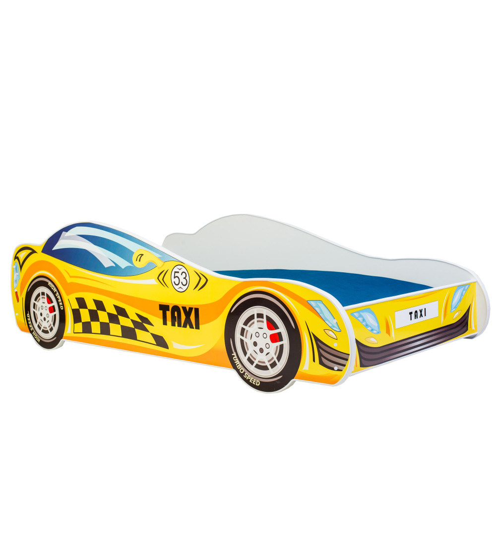 Lit enfant Taxi avec matelas et sommier inclus