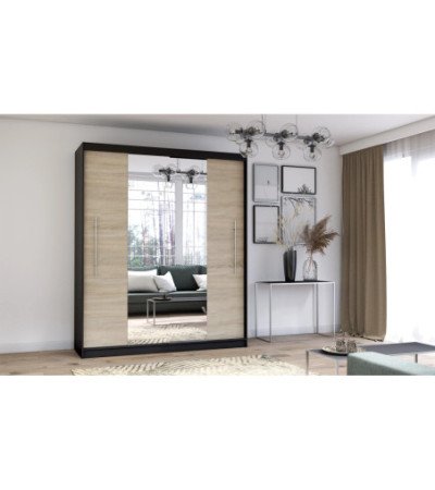 Armoire Eireen I 203 cm avec miroir