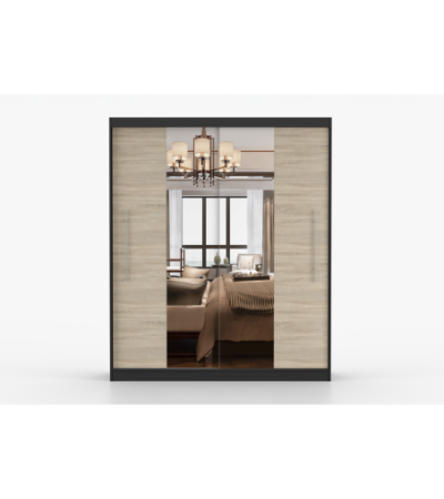 Armoire Eireen I 203 cm avec miroir