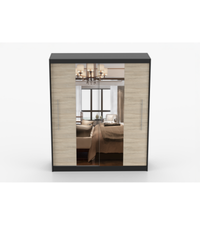 Armoire Eireen I 203 cm avec miroir