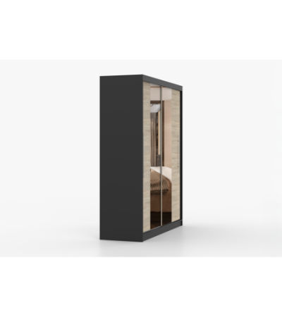 Armoire Eireen I 203 cm avec miroir
