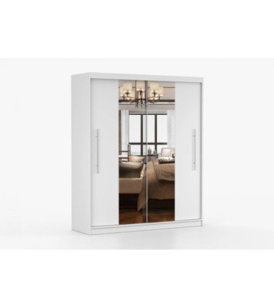 Armoire Eireen I 203 cm avec miroir