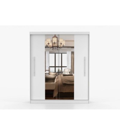 Armoire Eireen I 203 cm avec miroir