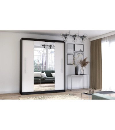 Armoire Eireen I 203 cm avec miroir