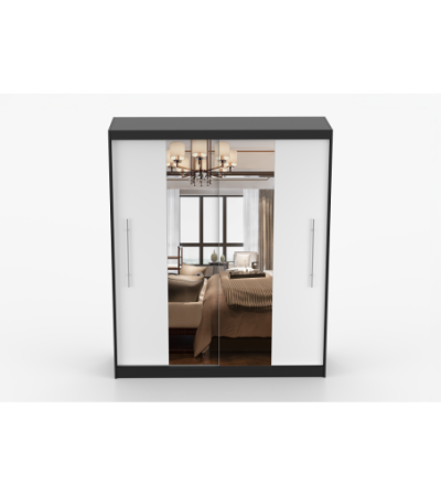 Armoire Eireen I 203 cm avec miroir