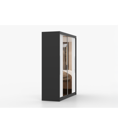 Armoire Eireen I 203 cm avec miroir