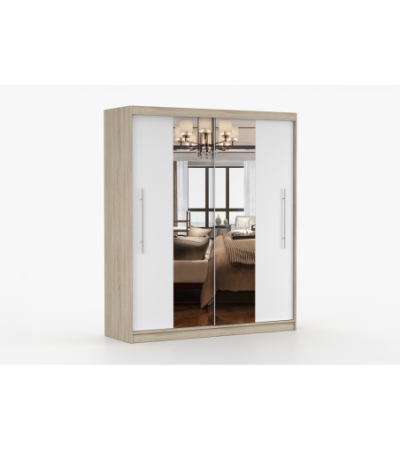 Armoire Eireen I 203 cm avec miroir