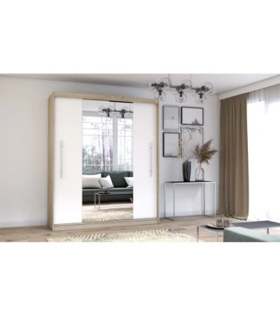 Armoire Eireen I 203 cm avec miroir