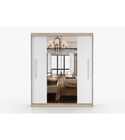 Armoire Eireen I 203 cm avec miroir