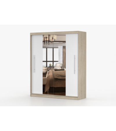 Armoire Eireen I 203 cm avec miroir