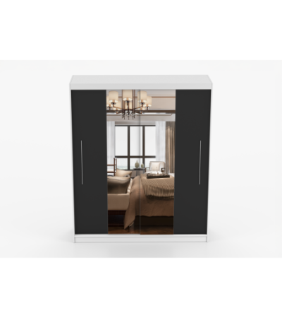 Armoire Eireen I 203 cm avec miroir