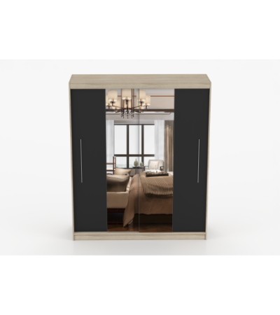 Armoire Eireen I 203 cm avec miroir
