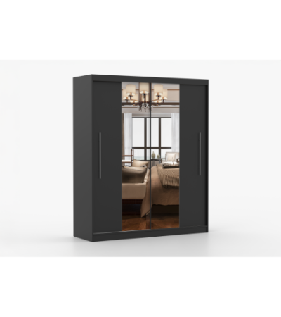 Armoire Eireen I 203 cm avec miroir