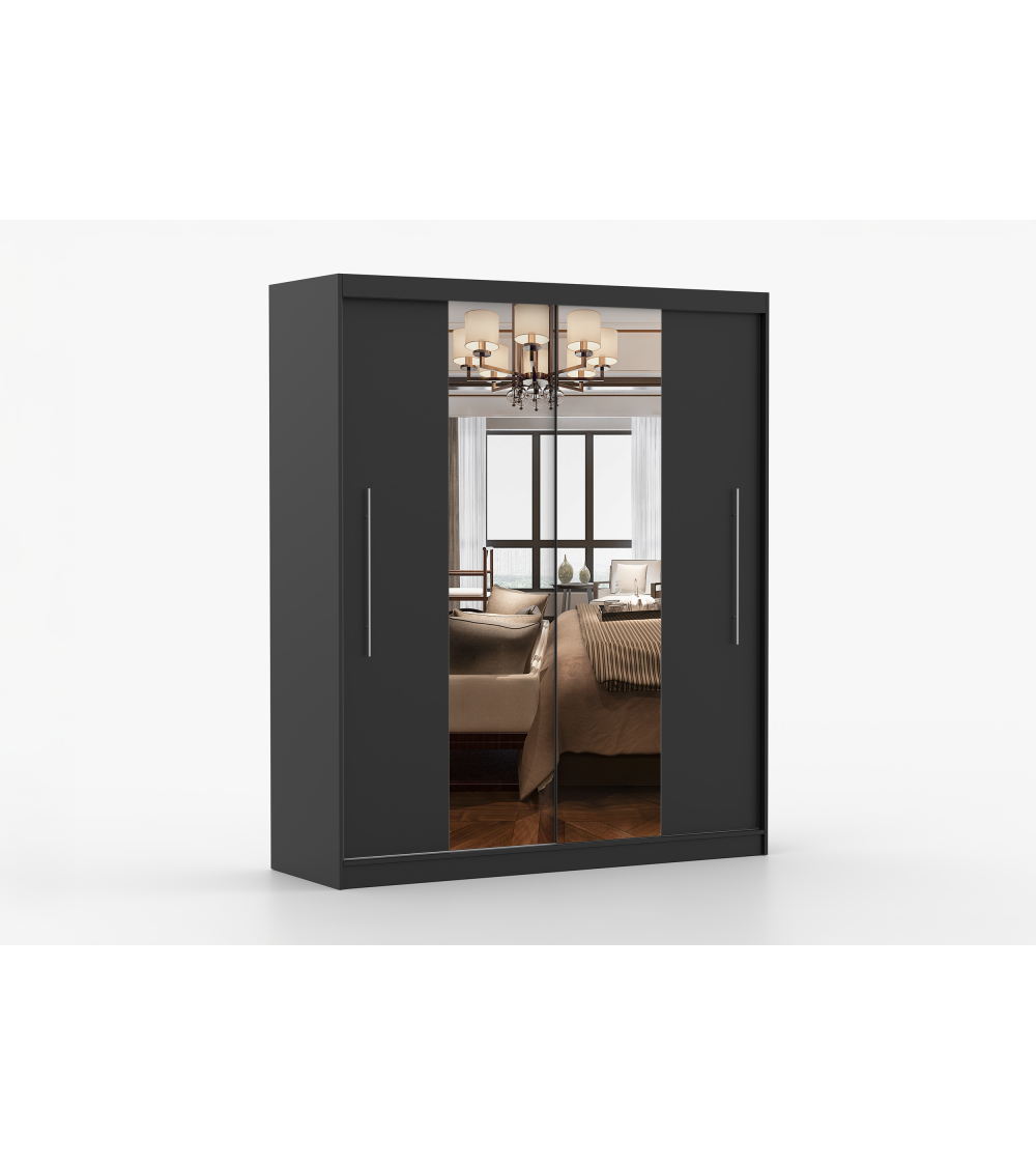 Armoire Eireen I 203 cm avec miroir