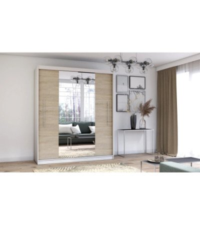 Armoire Eireen I 203 cm avec miroir