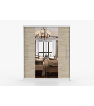 Armoire Eireen I 203 cm avec miroir