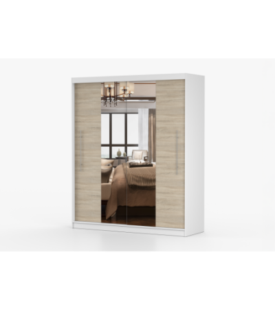 Armoire Eireen I 203 cm avec miroir