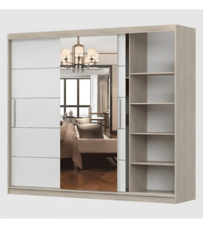 Armoire Théana avec miroir 250 cm