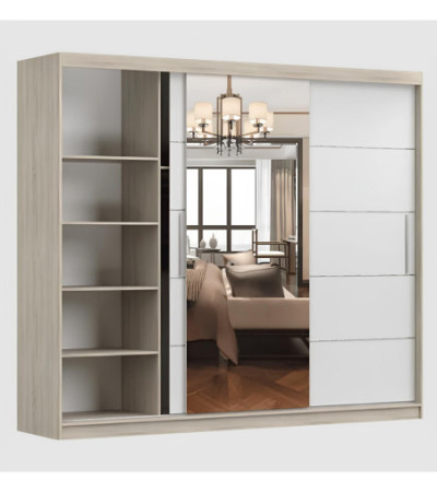Armoire Théana avec miroir 250 cm