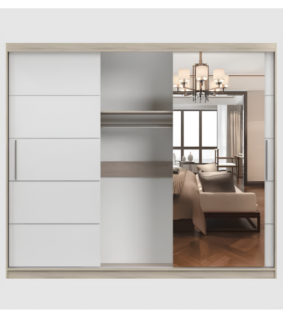 Armoire Théana avec miroir 250 cm