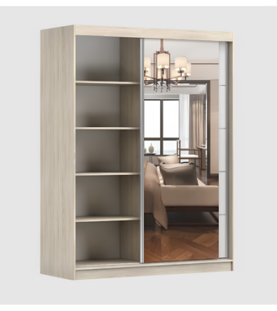 Armoire Enola 150 cm avec miroir