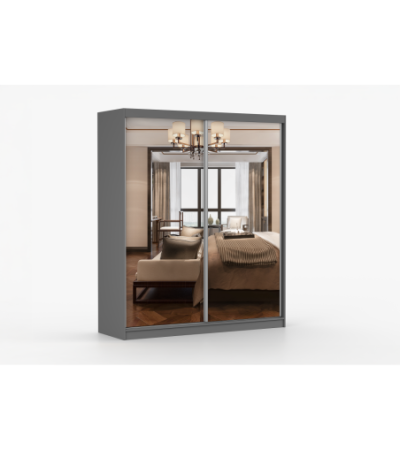 Armoire Solènea 183 cm avec miroir