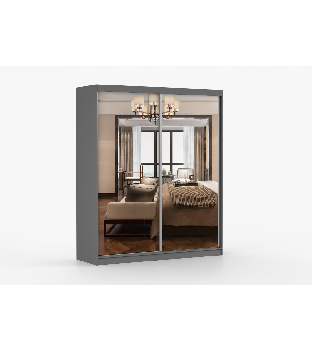 Armoire Solènea 183 cm avec miroir