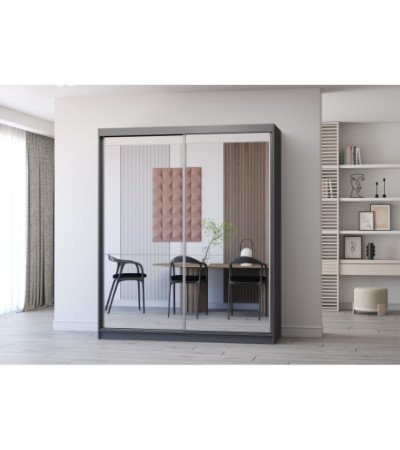 Armoire Solènea 183 cm avec miroir