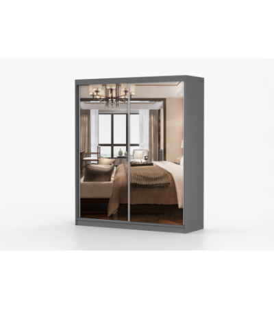 Armoire Solènea 183 cm avec miroir