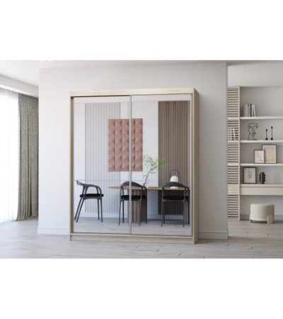 Armoire Solènea 183 cm avec miroir