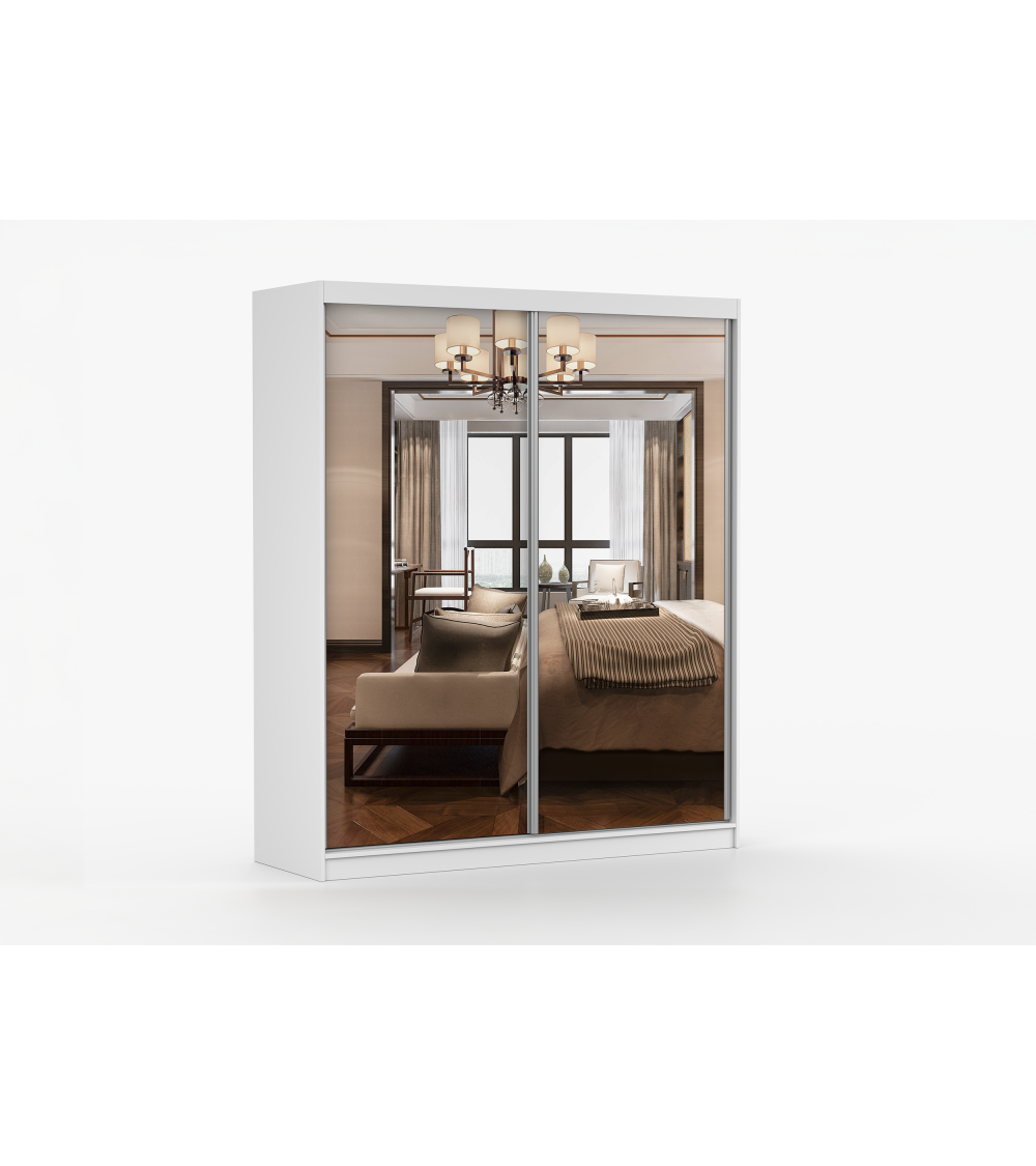 Armoire Solènea 183 cm avec miroir