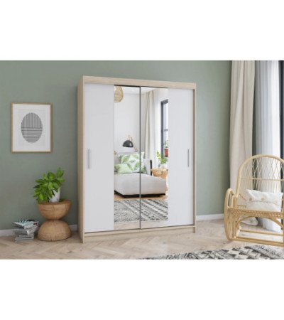 Armoire Aenora 150 cm avec miroir