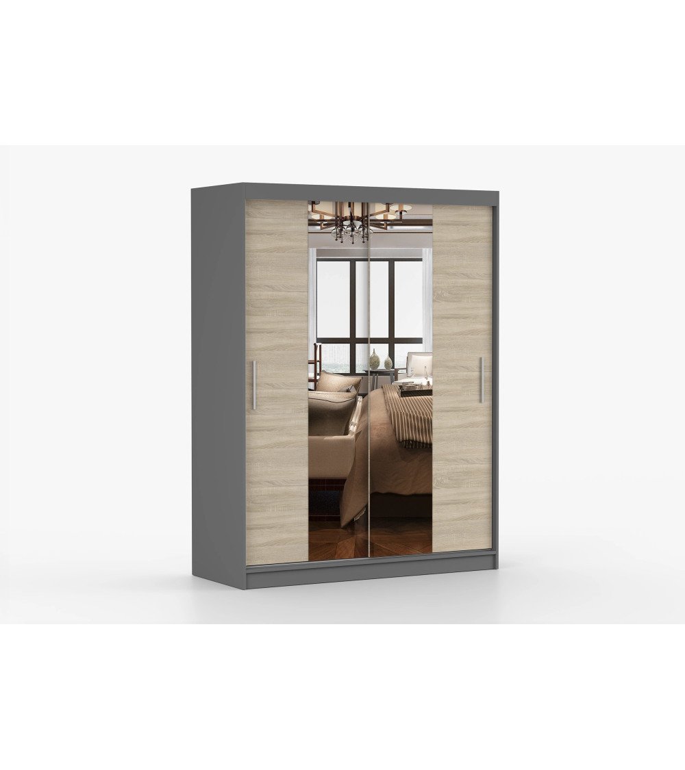 Armoire Aenora 150 cm avec miroir
