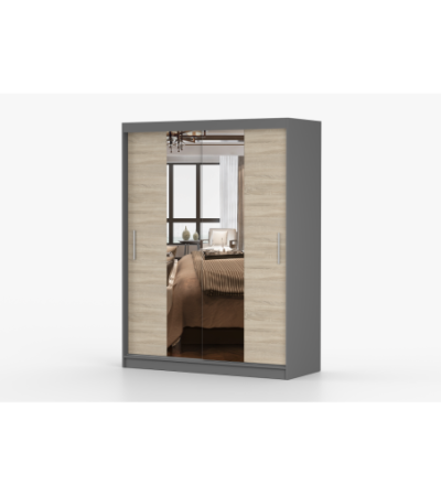 Armoire Aenora 150 cm avec miroir