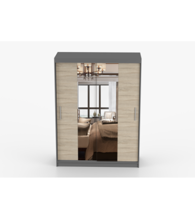 Armoire Aenora 150 cm avec miroir