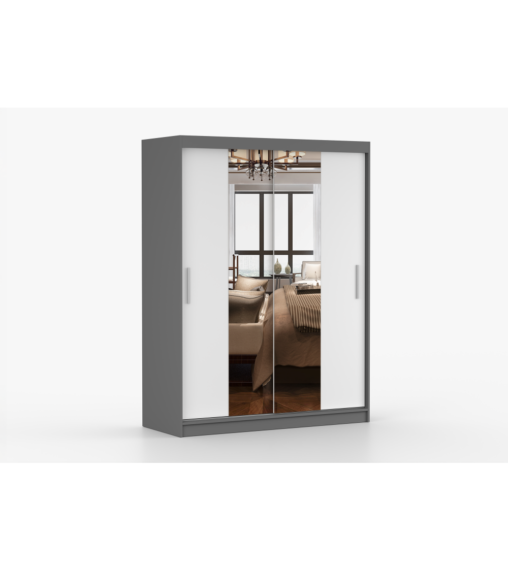 Armoire Aenora 150 cm avec miroir