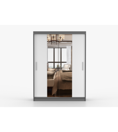 Armoire Aenora 150 cm avec miroir