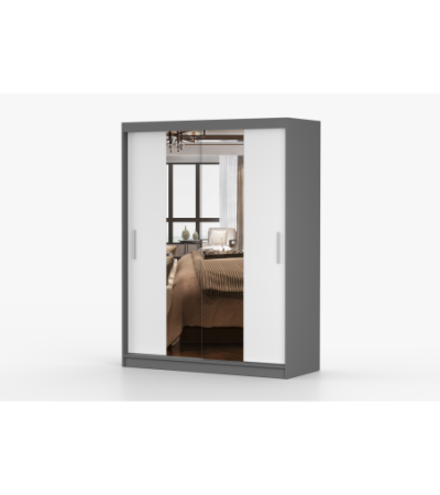 Armoire Aenora 150 cm avec miroir