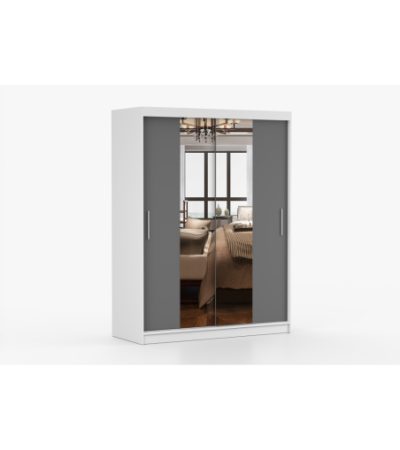 Armoire Aenora 150 cm avec miroir