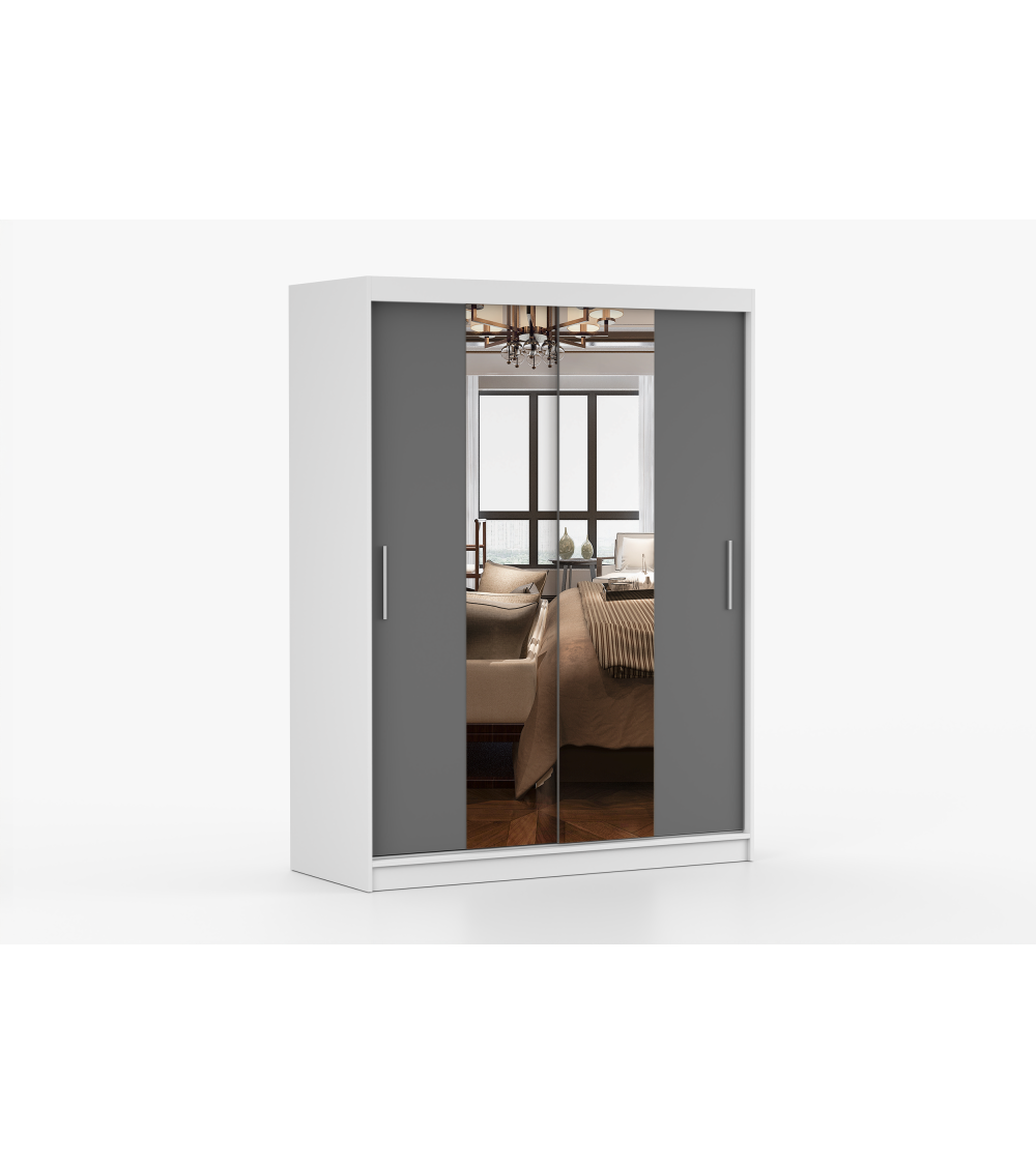 Armoire Aenora 150 cm avec miroir