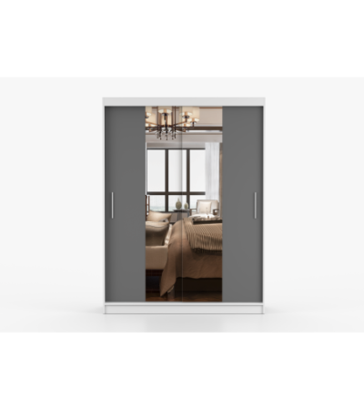 Armoire Aenora 150 cm avec miroir