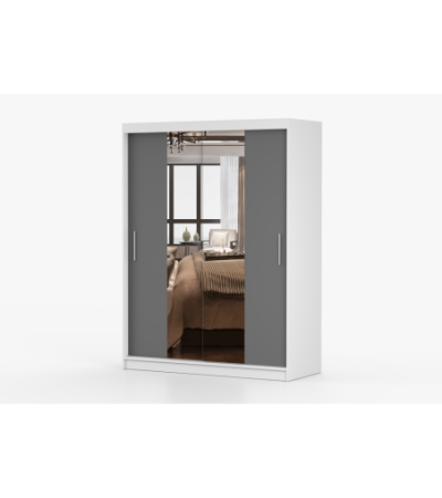 Armoire Aenora 150 cm avec miroir