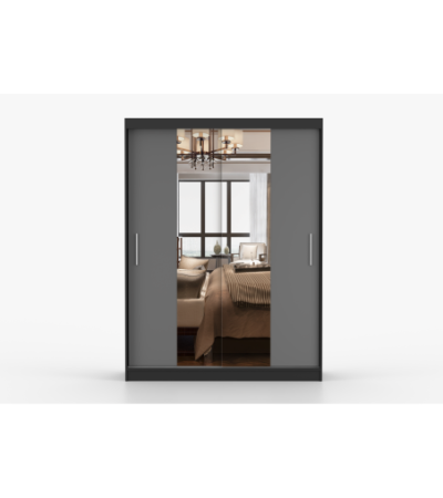 Armoire Aenora 150 cm avec miroir