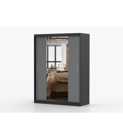 Armoire Aenora 150 cm avec miroir