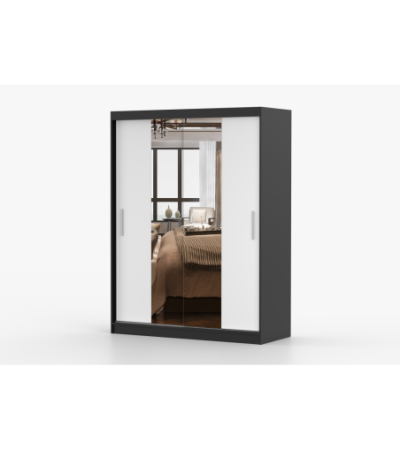 Armoire Aenora 150 cm avec miroir
