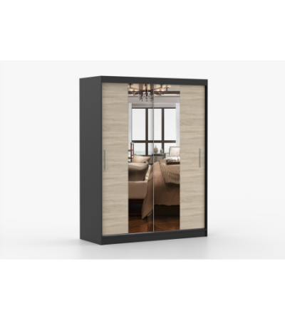 Armoire Aenora 150 cm avec miroir